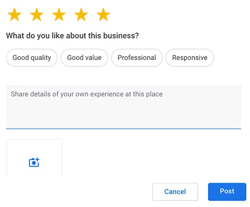 Google Review Attributes